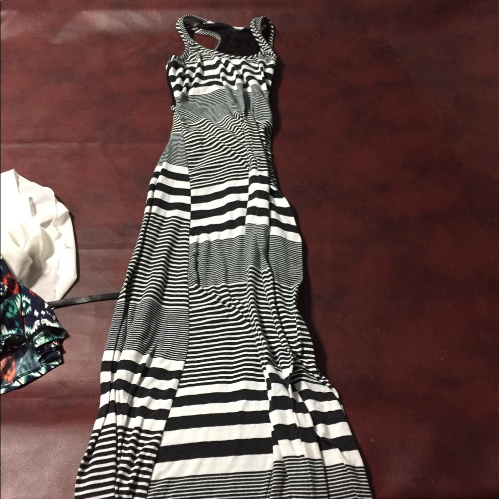 Long maxi stripped maxi dress